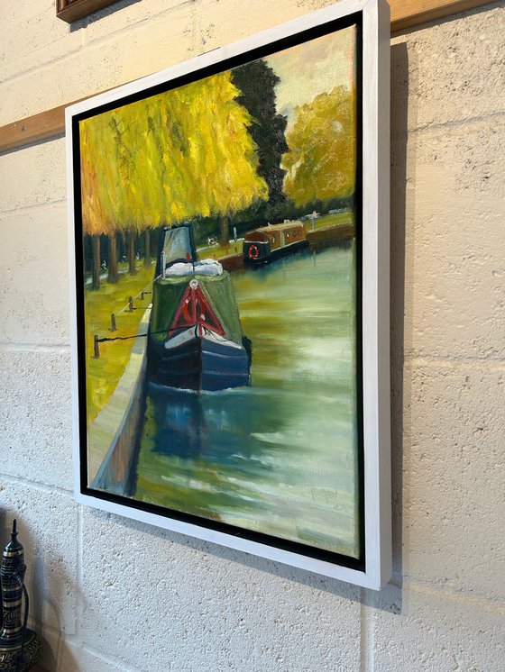 Blue Barge at Ely