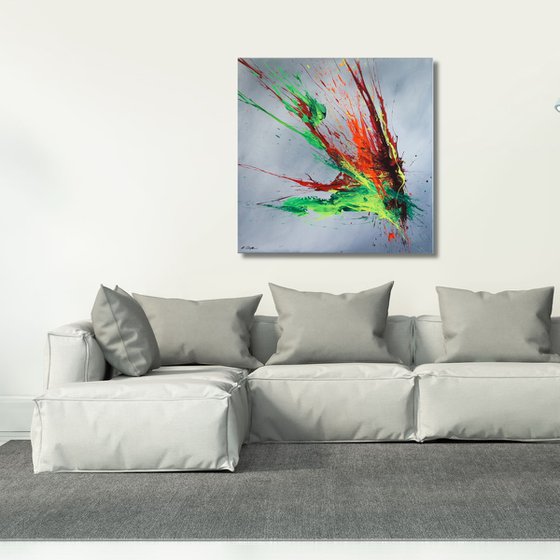 Luminous Bursts VIII (Spirits Of Skies 064148) (80 x 80 cm) XXL (32 x 32 inches)