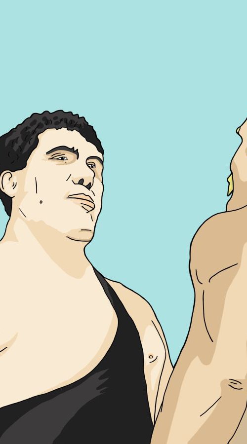 Andre vs. Hogan by Renegade Art