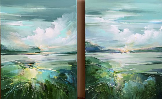 Quiet moments (Diptych)