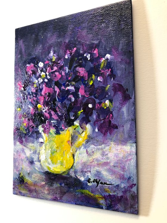 Yellow Vase with flowers