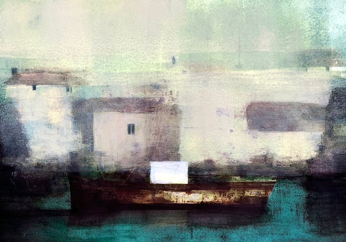 A Tranquil Boat Scene by Sinisa Alujevic