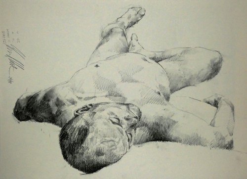 Reclining Nude by Glenn Ibbitson