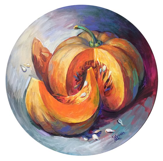 Pumpkin. Autumn still life.
