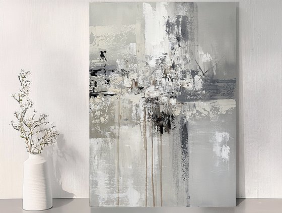 Light Grey, Beige and White