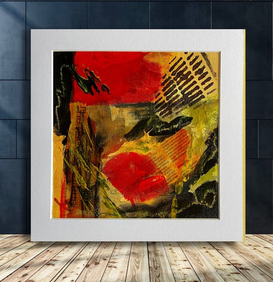 Nr 1 of a Red and Yellow Abstract Series