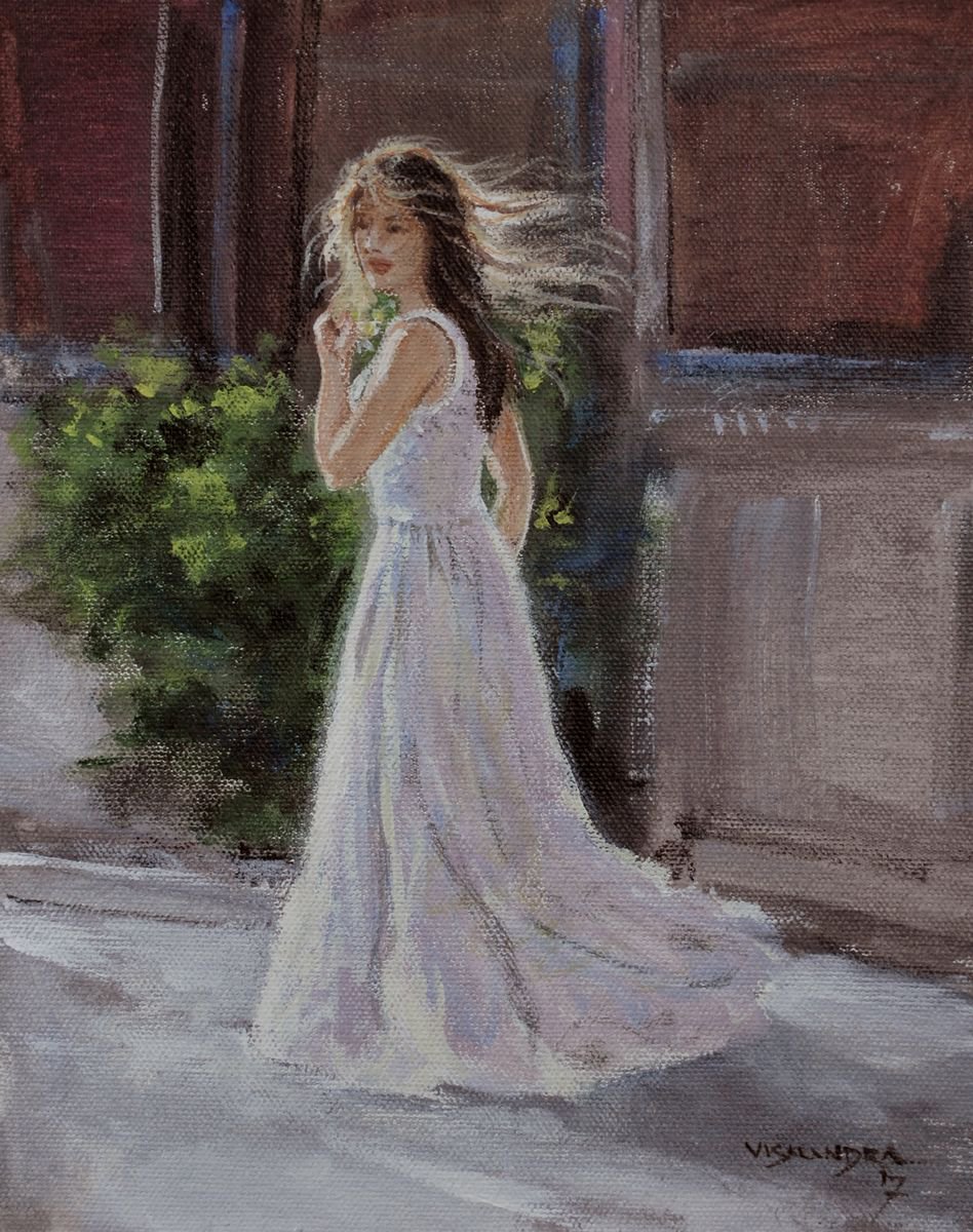 Girl in the street by Vishalandra Dakur