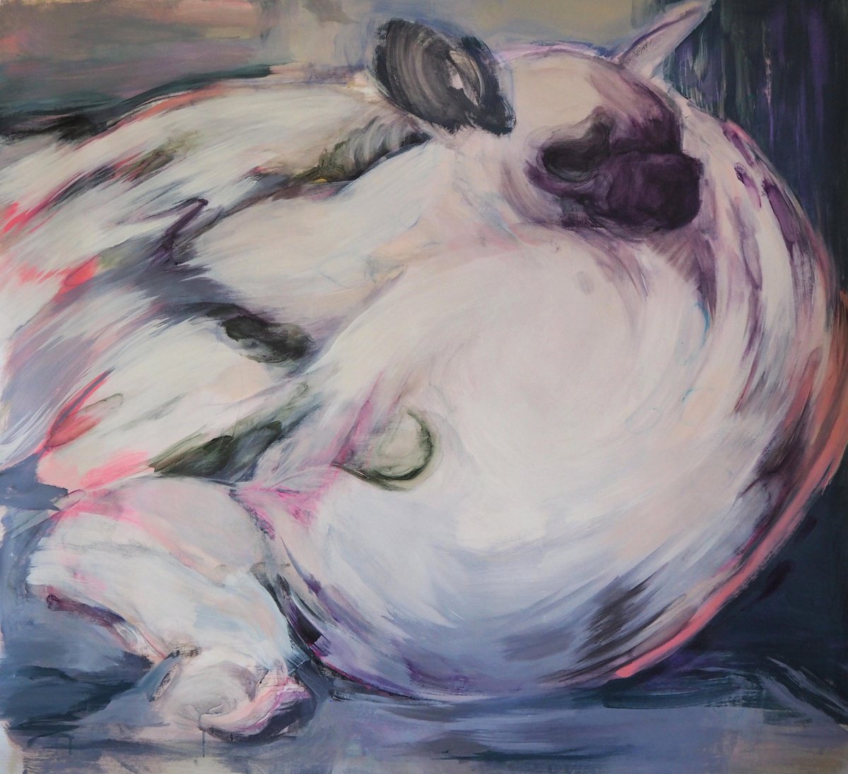 Sleeping Hyenas By Cynthia Gregorova, 53 X 49, Artwork For Sale On Artfinder