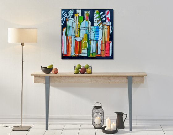 Still Life with Bottles III