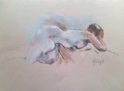 Chloe - resting by Louise Diggle