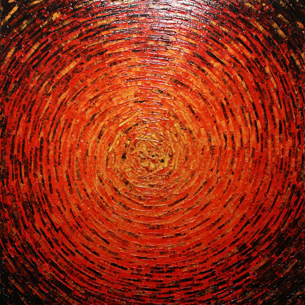 Shard of gold red vermilion color | Artfinder