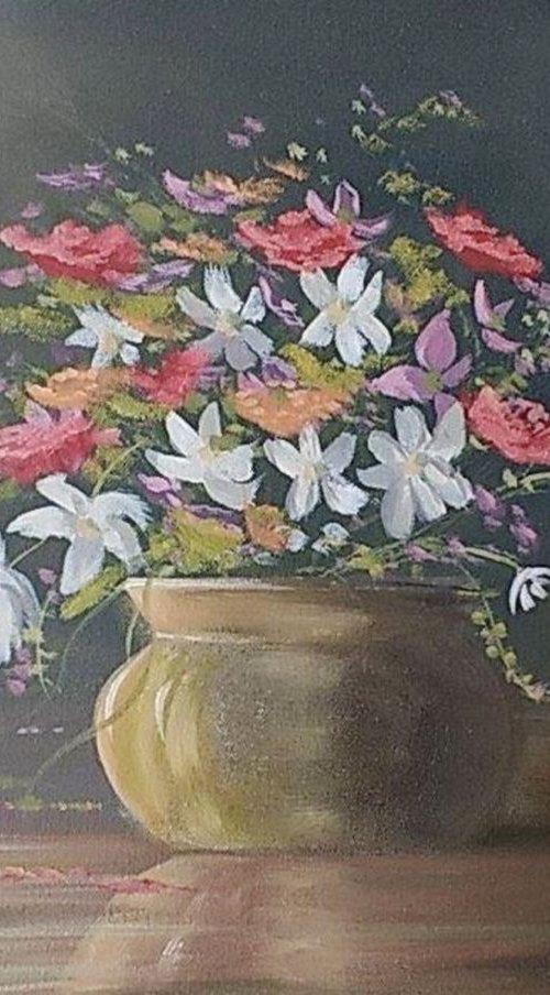 vase of flowers by cathal o malley