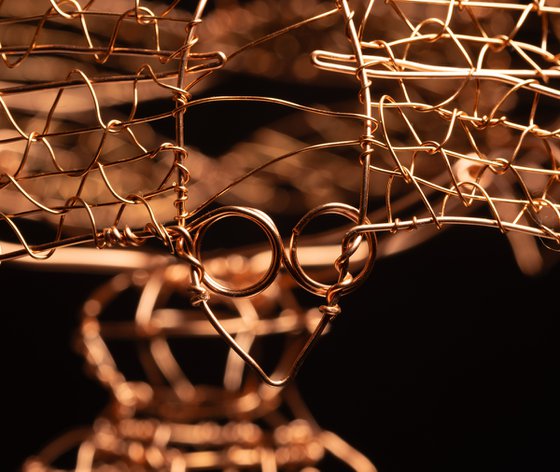 Tiffany Lamp Copper Sculpture