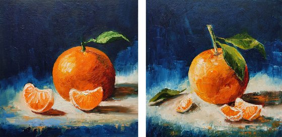 Tangerines (diptych)