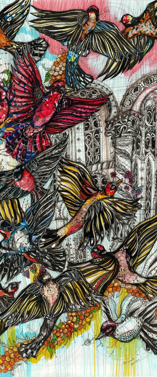 Blueberry Birds by Maria Susarenko