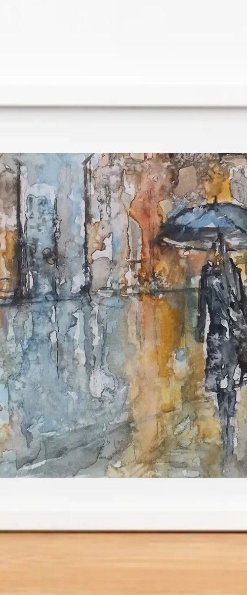 Rainy day in Belgrade-3 by Snezana Djordjevic