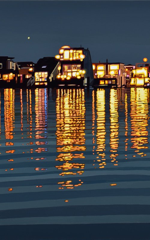 Sausalito Richardson Bay Nocturne #3 by Alex Nizovsky