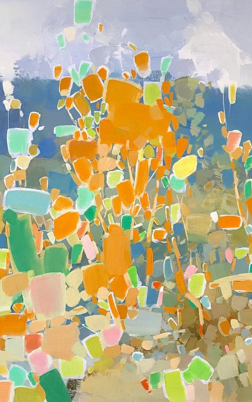 Vibrant Autumn, Original oil painting, One of a kind Signed by Vahe Yeremyan
