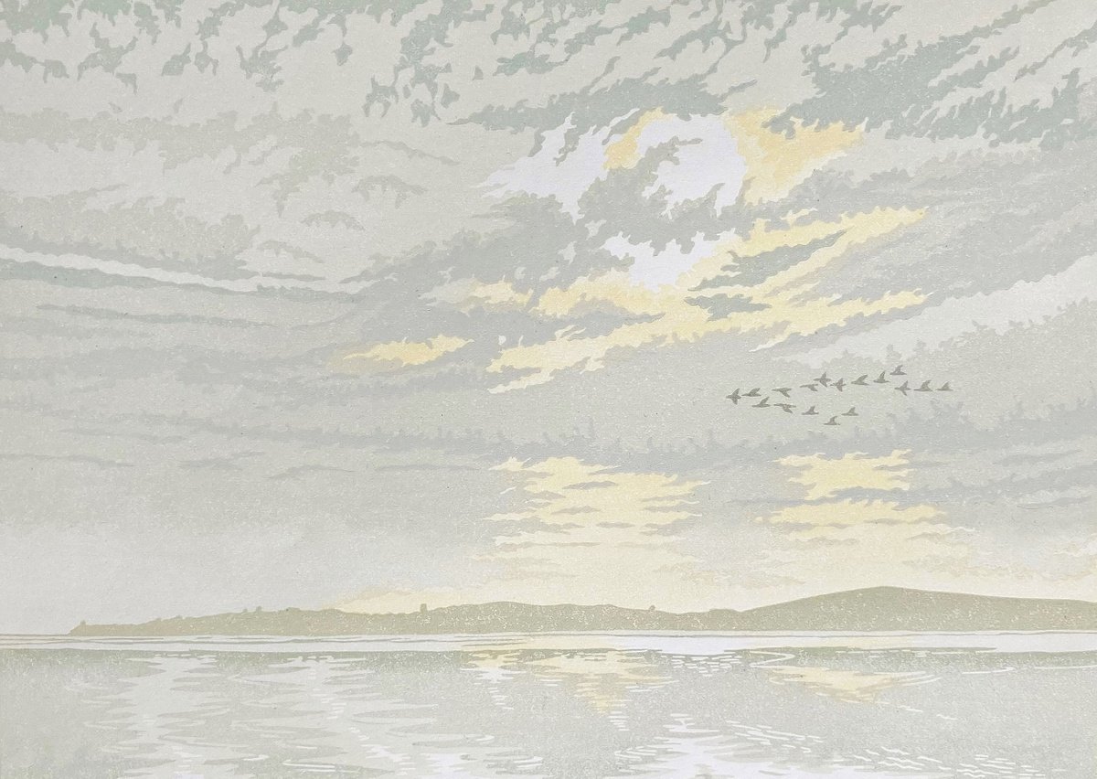 Geese over the Estuary by Steve Manning