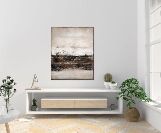 Brown abstract painting SW749