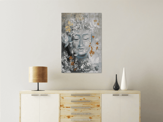 Buddha Abstract Canvas art, Print on canvas