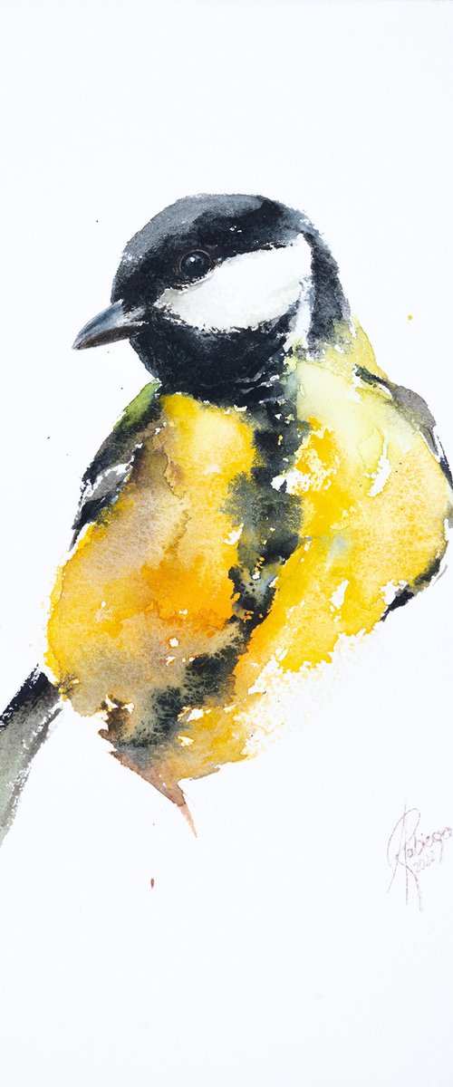 Great Tit by Andrzej Rabiega