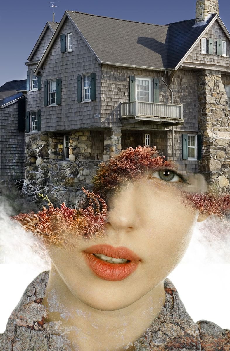 Illustrative Portrait Photograph By Srdjan Jevtic, 28 X 43", Home Sweet Home, Original Artwork