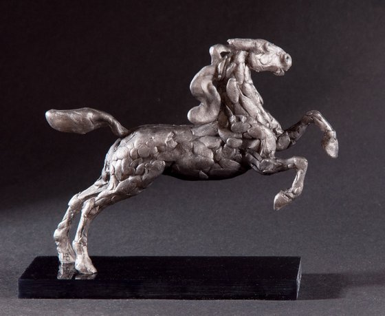 Running Horse - Steel Grey.