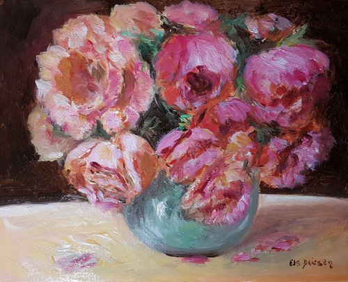 Still life with roses by Els Driesen