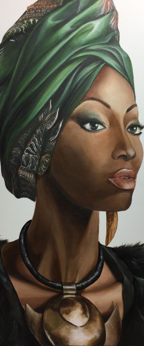 Woman portrait. by Eka Peradze