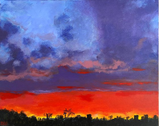 Sunset at Newport Beach III