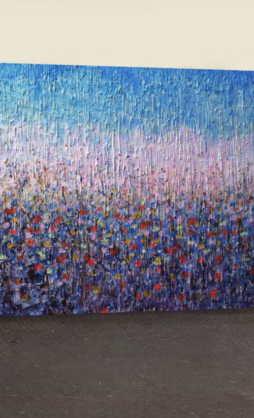 Abstract Garden 55x28 inches by Vishalandra Dakur