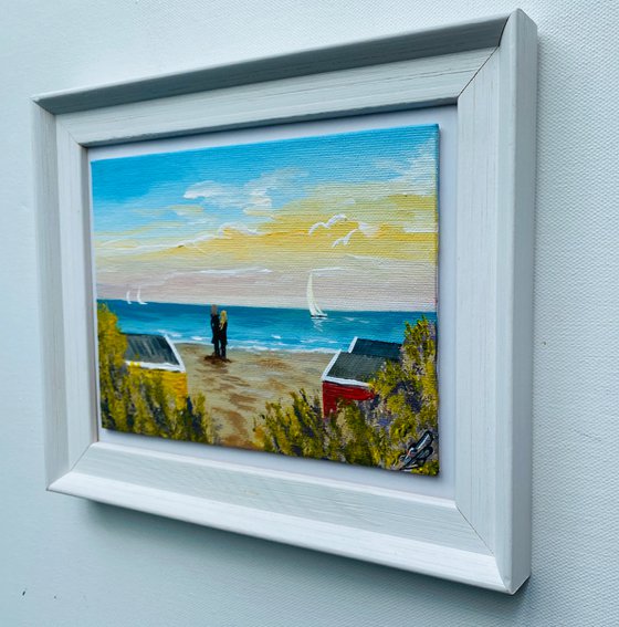 Beach Huts in a Frame