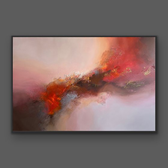 Red Abstract Sunset Sky