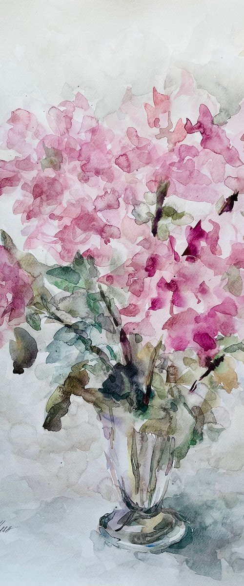 Peonies 50x65 cm 2025 by Elena Klyan