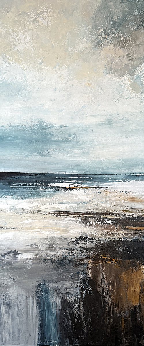 Large Abstract Seascape-Celestial Shoreline by Tatiana Malinovscaia