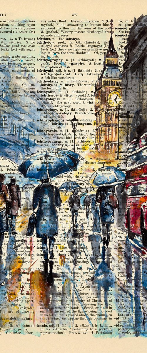 Rainy Day in London by Misty Lady - M. Nierobisz