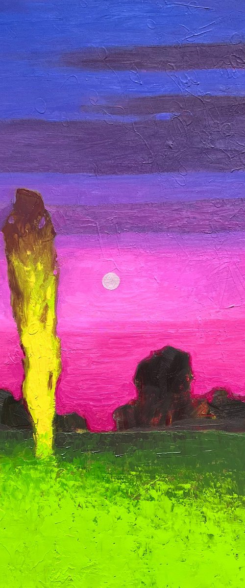 Pink evening by Andrii Kovalyk