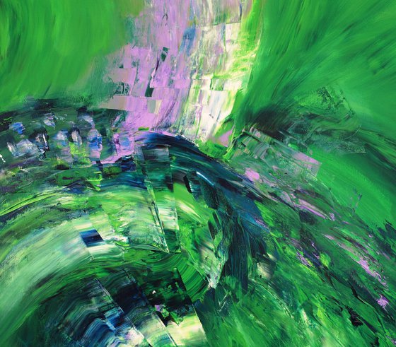 Green Blue Abstraction C 1