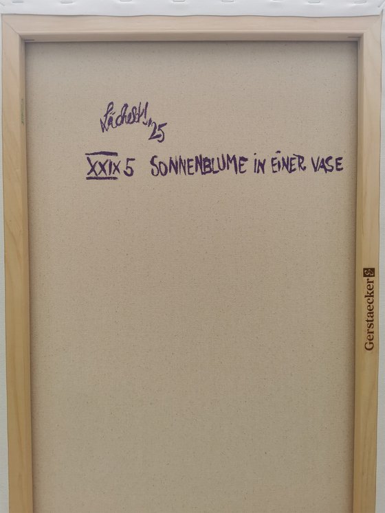 XXIX 5 - Sunflower in a vase