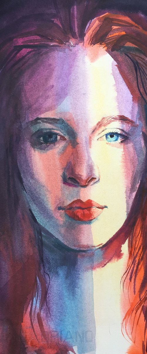 Portrait of a young woman by Natalia Veyner