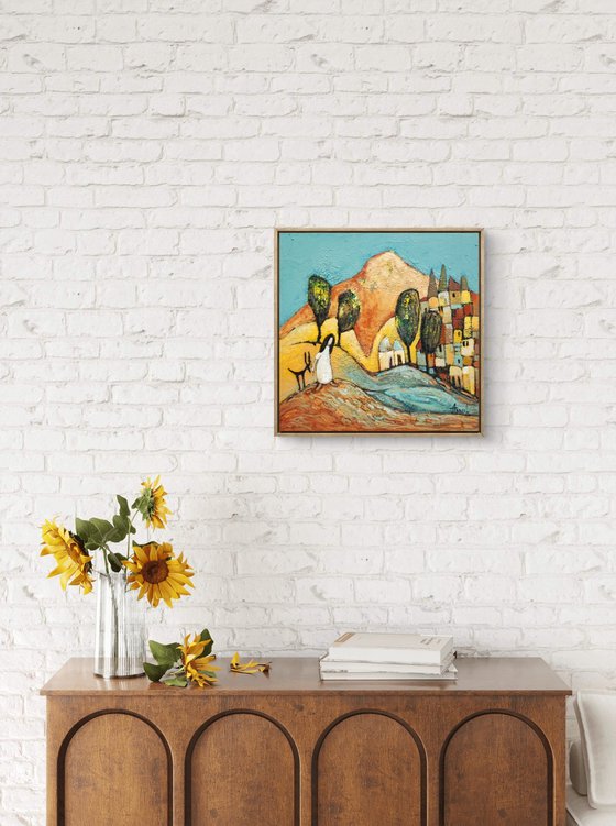 Girl in a white dress