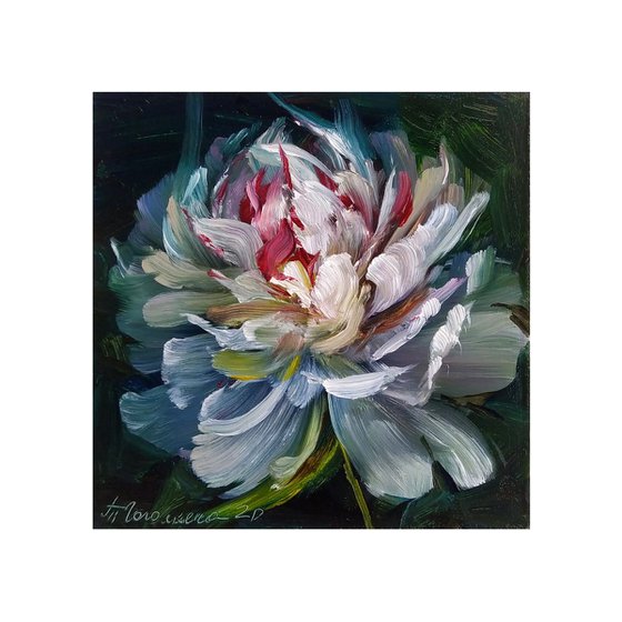 White Peony Portrait