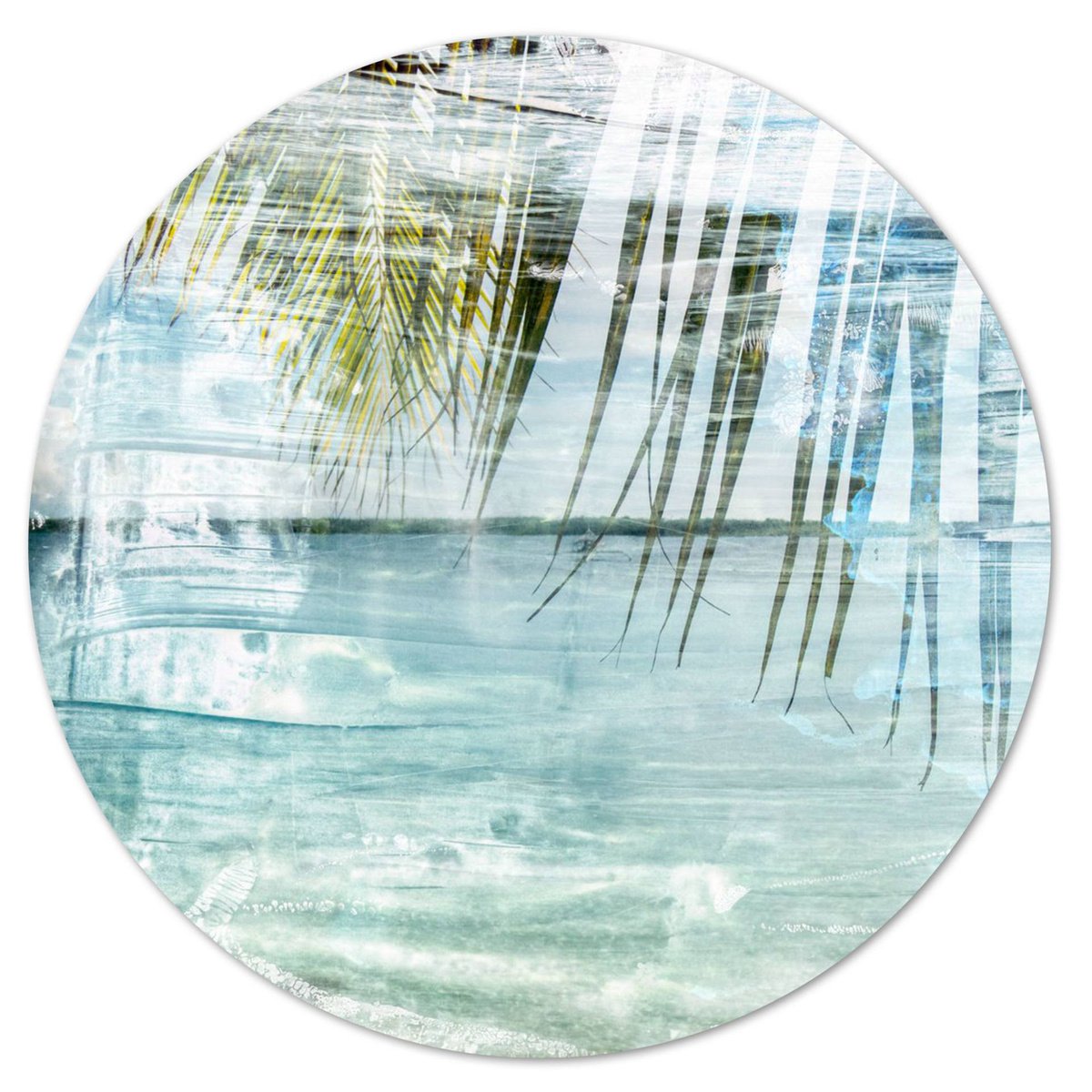 Abstract Landscape Photograph By Sven Pfrommer, 39 X 39", La Mer - Circular Vii, Original Artwork