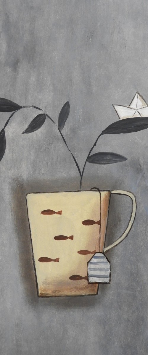 The tea cup and the sea by Silvia Beneforti