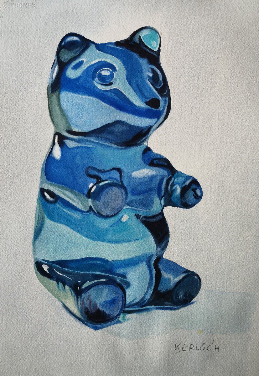 Blue Gummy Bear by Anyck Alvarez Kerloch