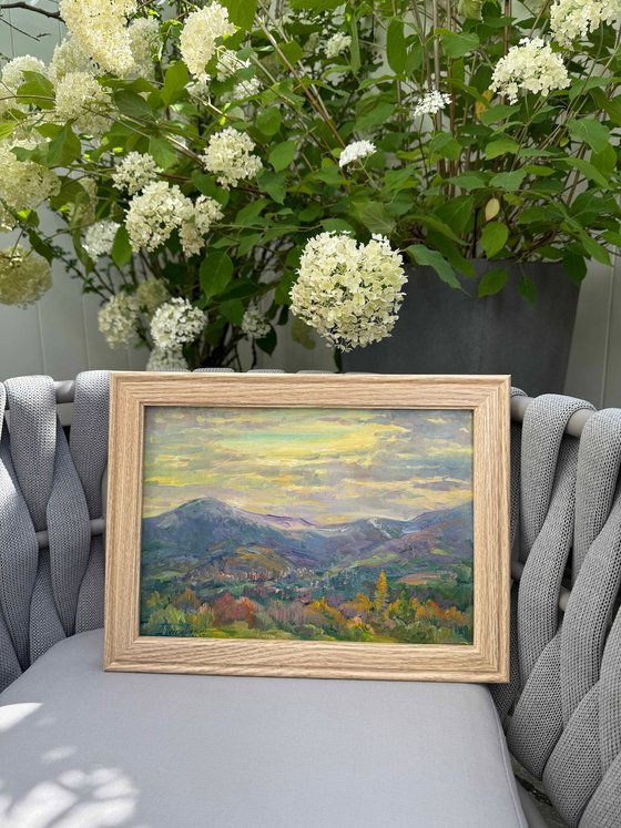 Evening Light over Mountain Valley