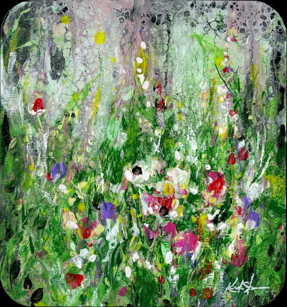 Floral Joy 37 - Abstract Painting by Kathy Morton Stanion