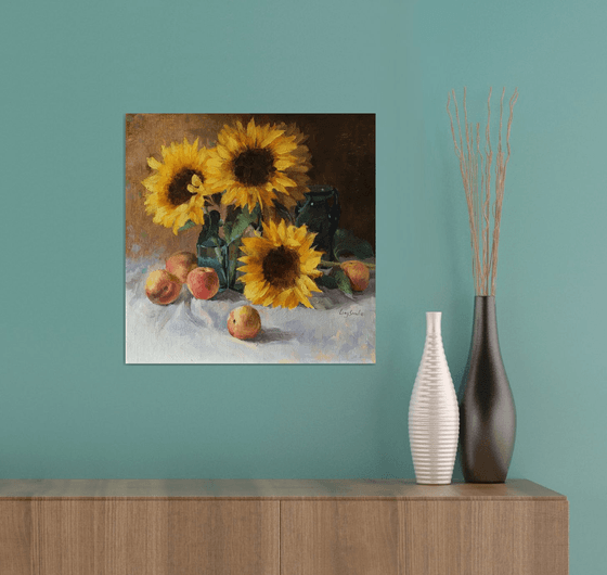 Sunflower with Still Life