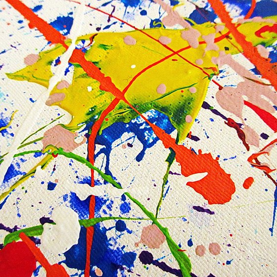 EASY OVREFLOW, J. POLLOCK MODE, XL,  framed